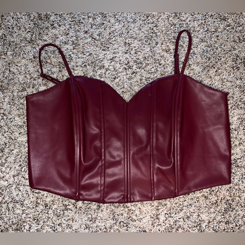 Vegan Leather Bustier